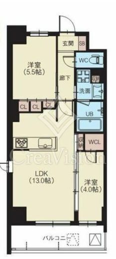 スプランディッド西日暮里　301号室　間取り