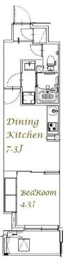 スプランディッド西日暮里　509号室　間取り