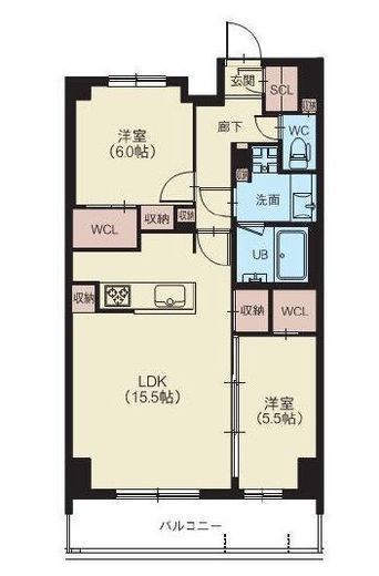 スプランディッド西日暮里　604号室　間取り