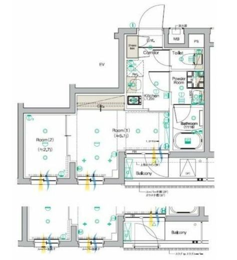SYFORME KOMAGOMEⅡ (シーフォルム駒込Ⅱ)　103号室　間取り