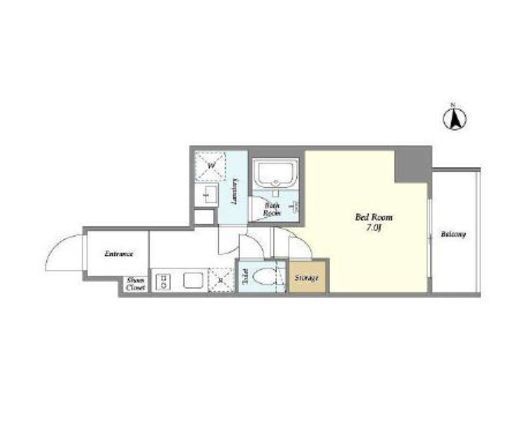 La Douceur田端 (ラドゥセール田端)　801号室　間取り