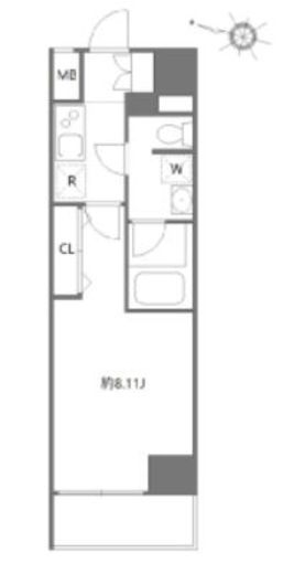 レグゼ王子神谷　1001号室　間取り
