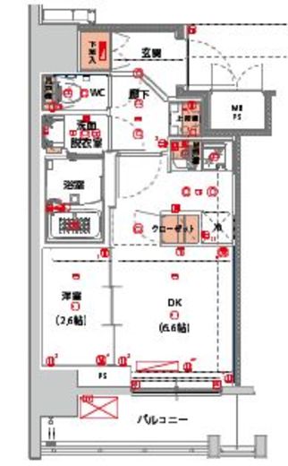 ハーモニーレジデンス山手大塚ザ・ガーデン　804号室　間取り