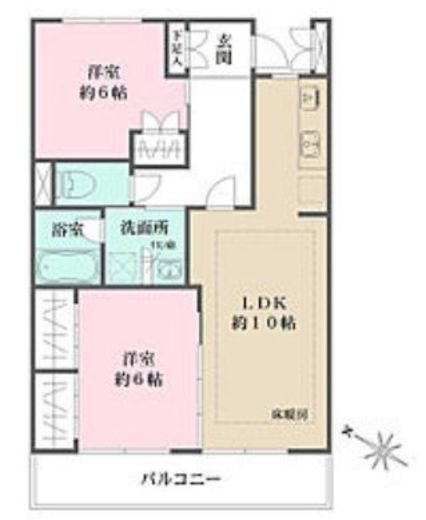 コートアヴェニュー文京本駒込　204号室　間取り