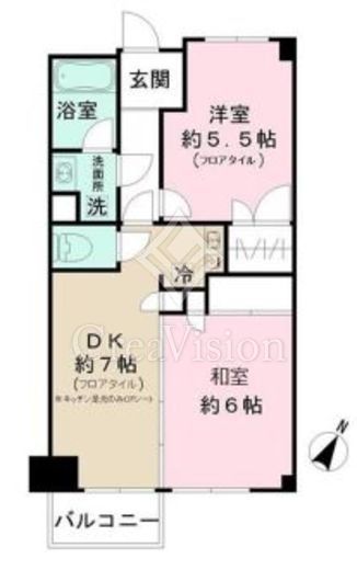 アーバンコートサカスⅢ　408号室　間取り