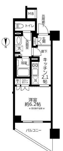 レジデンシャル池袋本町　213号室　間取り