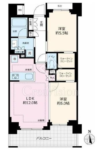レジデンシャル池袋本町　706号室　間取り