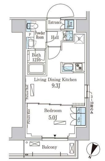 パークアクシス大塚サウスレジデンス　608号室　間取り