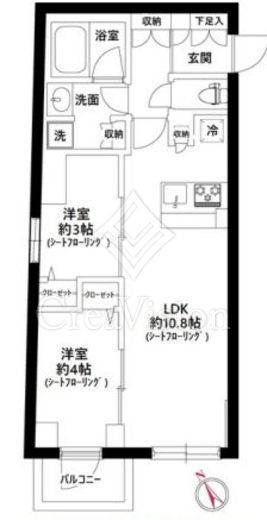ラ・ペルラ文京小石川　207号室　間取り