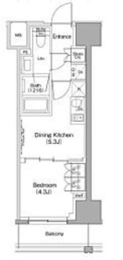ザ・パークハビオ滝野川　1003号室　間取り