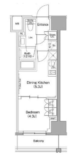 ザ・パークハビオ滝野川　803号室　間取り