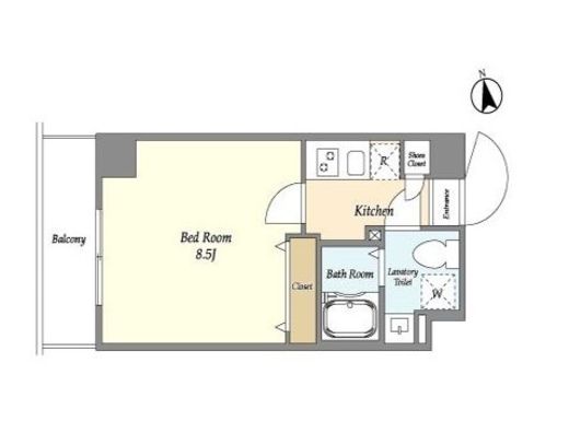 アルファコート西新井　210号室　間取り