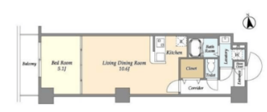 アルファコート西新井　403号室　間取り
