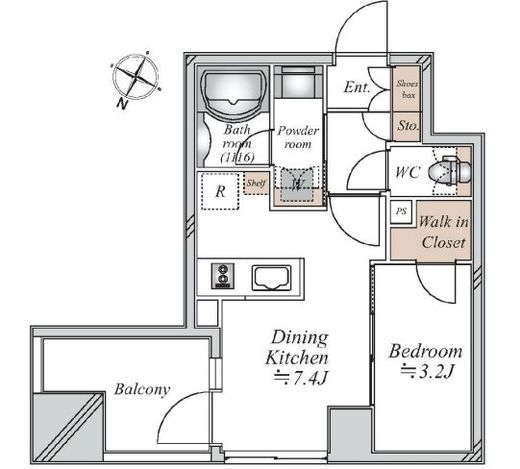 コンフォリア板橋区役所前　301号室　間取り