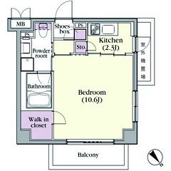 プラチナコート中目黒　304号室　間取り