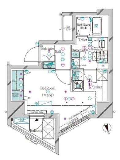 ガリシア大塚駅前　1003号室　間取り