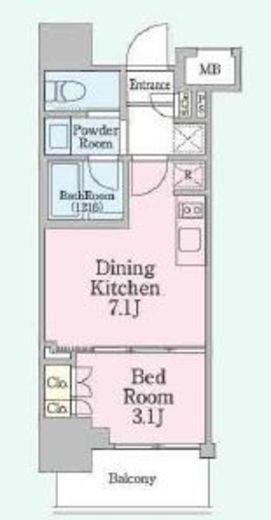 クレストコート本郷三丁目　302号室　間取り