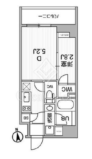 ALTERNA東池袋 (オルタナ東池袋)　702号室　間取り