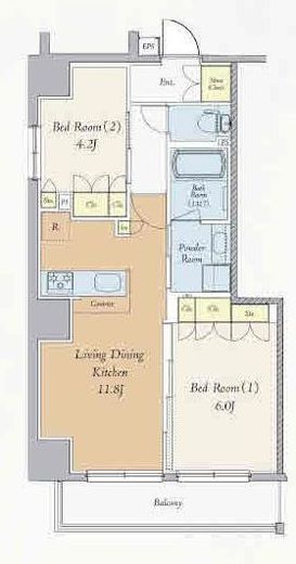クレストコート西巣鴨　601号室　間取り