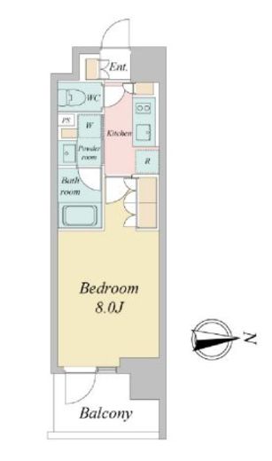 ドゥーエ三ノ輪Ⅱ　302号室　間取り