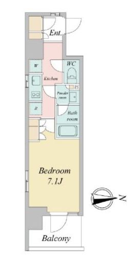 ドゥーエ三ノ輪Ⅱ　603号室　間取り