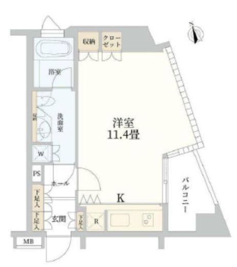セントラルレジデンス北青山アクシルコート　201号室　間取り