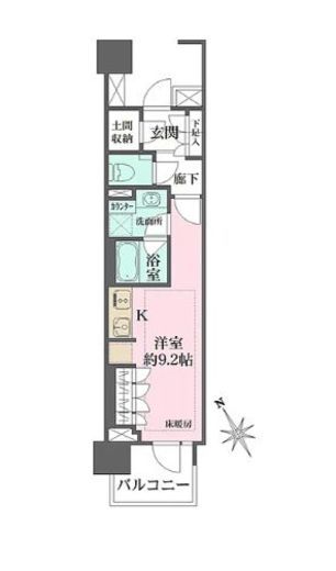 ザ・パークハウス赤羽フロント　605号室　間取り