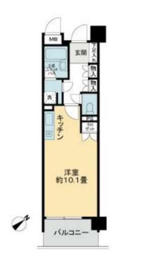 シスナブ池袋本町　137号室　間取り