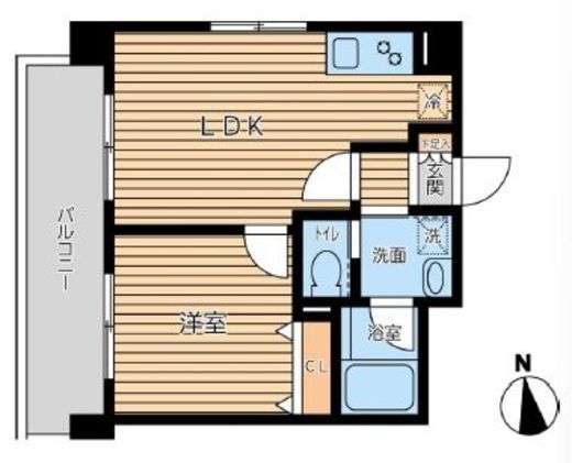 オーキッドレジデンス三ノ輪Ⅱ　401号室　間取り