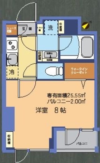 コンシェリア池袋クロッシア　1502号室　間取り