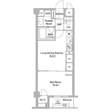 コンフォリア目黒長者丸　209号室　間取り
