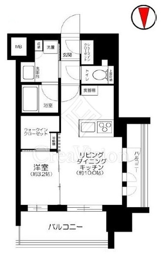 デュオヴェール赤羽　504号室　間取り