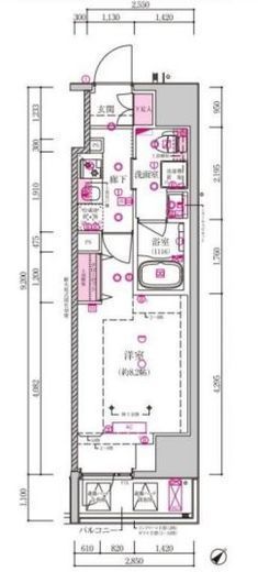 ベルシード西巣鴨　1004号室　間取り