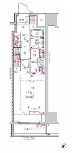 ベルシード西巣鴨　902号室　間取り
