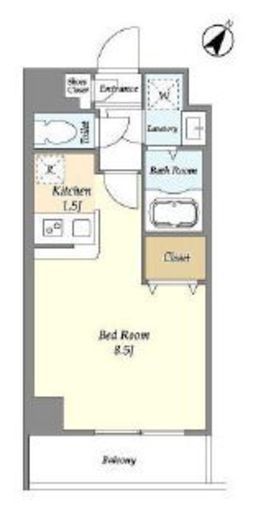 アルファコート常盤台3　302号室　間取り