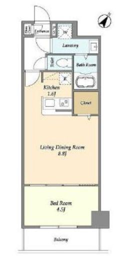 アルファコート常盤台3　306号室　間取り