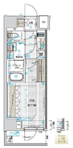 フュージョナル北綾瀬　706号室　間取り