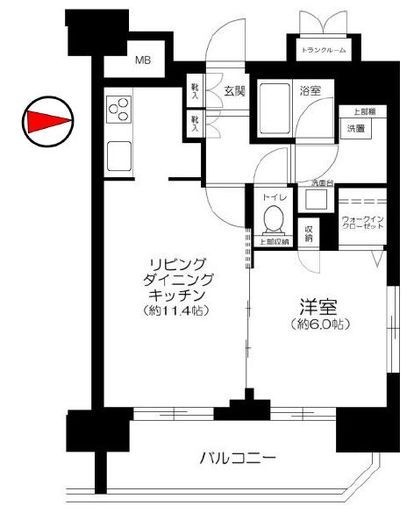 ステージグランデ文京白山　1101号室　間取り