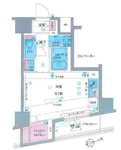 ジェノヴィア駒込駅グリーンヴェール　403号室　間取り