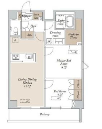 HF東尾久レジデンス　503号室　間取り