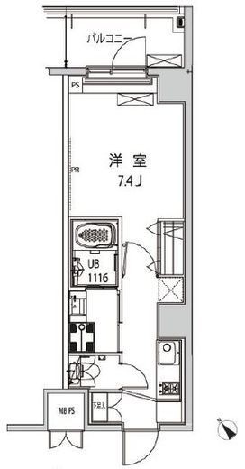 グローリア十条　306号室　間取り