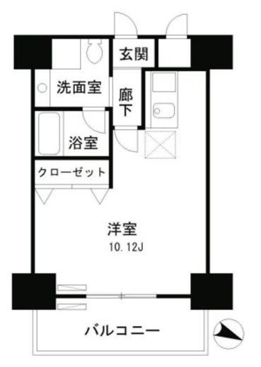 レジディア麻布十番2　304号室　間取り