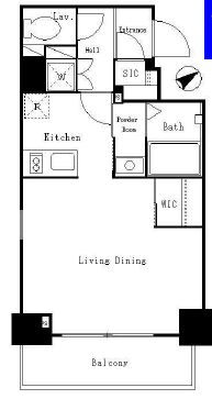 レジディア麻布十番2　305号室　間取り
