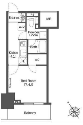 ヒューリック成増　402号室　間取り