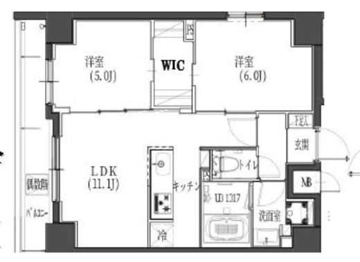S-RESIDENCE東日暮里 (エスレジデンス東日暮里)　803号室　間取り