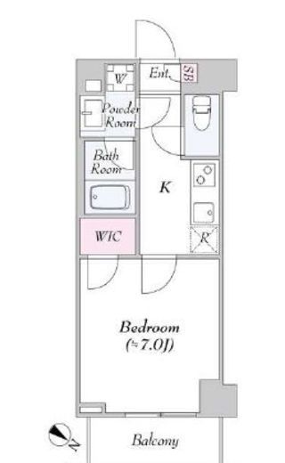 ロイジェント大山西町　602号室　間取り