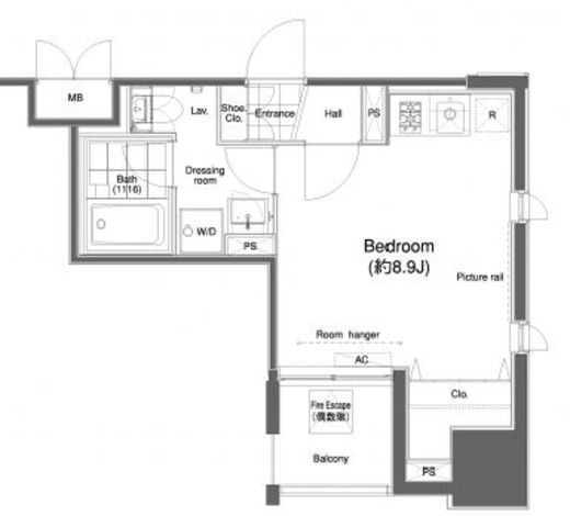 プライムアーバン板橋　1201号室　間取り