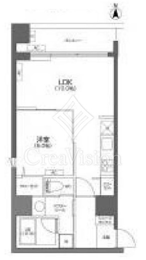 プライムアーバン千住　204号室　間取り