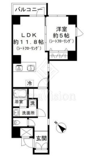 ファインクレスト巣鴨　405号室　間取り