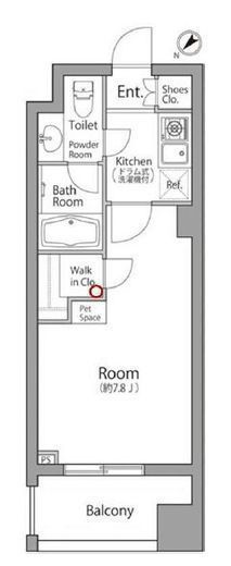 レジディア池袋ウエスト　607号室　間取り